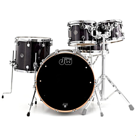 DW PERFORMANCE SERIES 5-PIECE SHELL PACK STEEL SNARE (EBONY STAIN)