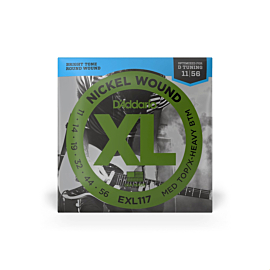 D'ADDARIO EXL117 XL NICKEL WOUND MEDIUM TOP / EXTRA HEAVY BOTTOM (11-56)