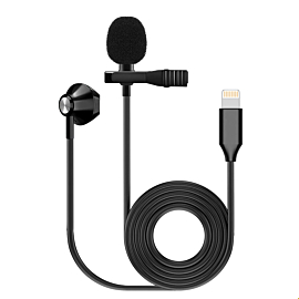 FZONE KM-06 LAVALIER MICROPHONE W/ EARPHONE (Lighting)