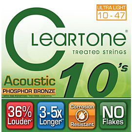 Cleartone 7410 ACOUSTIC PHOSPHOR BRONZE ULTRA LIGHT 10-47