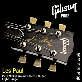 GIBSON SEG-LP10 LES PAUL PURE NICKEL WOUND .010-.046