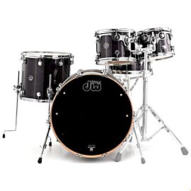 DW PERFORMANCE SERIES 5-PIECE SHELL PACK STEEL SNARE (EBONY STAIN)