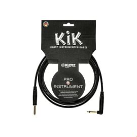 KLOTZ KIK INSTRUMENT CABLE ANGLED BLACK 4.5 M