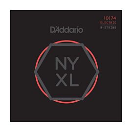 D`Addario NYXL1074 NYXL LIGHT TOP / HEAVY BOTTOM 8-STRING 10-74