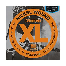 D`Addario EXL140-8 LIGHT TOP / HEAVY BOTTOM 8 STRING (10-74)