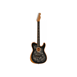 FENDER AMERICAN ACOUSTASONIC TELECASTER BLACK PAISLEY LTD