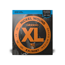 D'ADDARIO EXL160BT XL NICKEL WOUND BALANCED TENSION BASS MEDIUM (50-120)